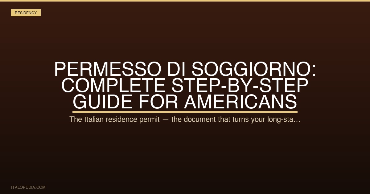 Permesso di Soggiorno Italy